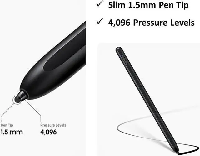 Alt view image 3 of 6 - BONAEVER For Galaxy Z Fold 5 Stylus Pen Compatible with Galaxy Z Fold 5 S Pen Fold Edition Replacement for Samsung Galaxy Z Fold 5 5G Touch Stylus S Pen + Tips/Nibs