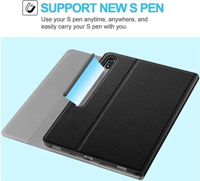 Alt view image 5 of 7 - BONAEVER Bluetooth Touchpad Keyboard Case for Samsung Galaxy Tab S9 11 Inch 2023 Model SM-X710 SM-X716B SM-X718U 7 Colors Backlight Wireless Trackpad Keyboard & Slim PU Stand Cover with Pen Holder