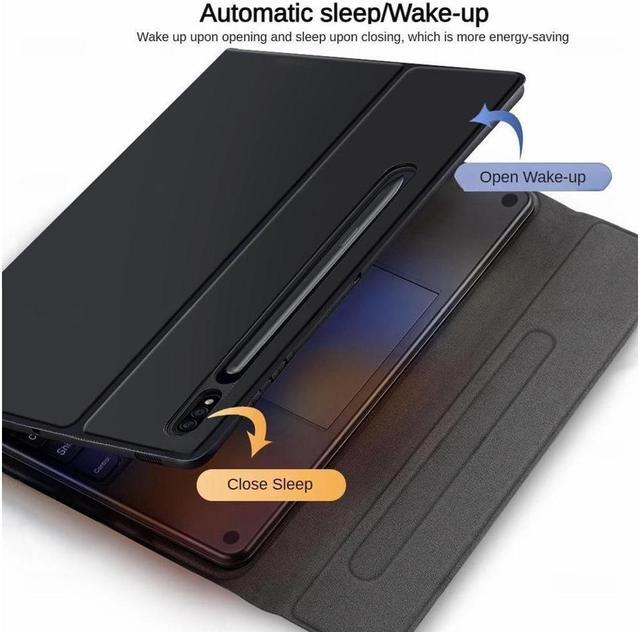 Alt view image 4 of 7 - BONAEVER Touchpad Keyboard Case for Samsung Galaxy Tab S9 Plus 12.4 inch 2023 SM-X810/SM-X816B/SM-X818U Smart Stand Cover with Wireless Keyboard / Trackpad / Pencil Holder