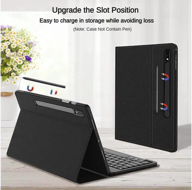 Alt view image 6 of 7 - BONAEVER Touchpad Keyboard Case for Samsung Galaxy Tab S10 Ultra 2024/ S9 Ultra 2023/ S8 Ultra 2022 14.6 Inch Smart Stand Cover with Wireless Keyboard / Trackpad / Pencil Holder