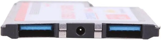 Alt view image 4 of 7 - BONAEVER 2 Dual Ports USB 3.0 HUB Express Card ExpressCard 54mm Hidden Adapter Converter USB3.0 for PCMCIA Laptop PC