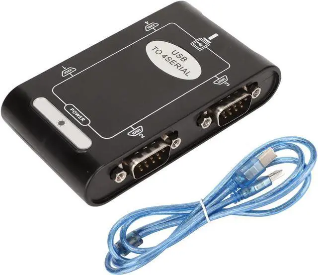 Alt view image 4 of 7 - BONAEVER USB to Serial Adapter Com Reserved Function 4 RS232 Ports Compact Design Compact Design USB to RS232 Adapter Windows Compatible Suitable for Notebook Computers