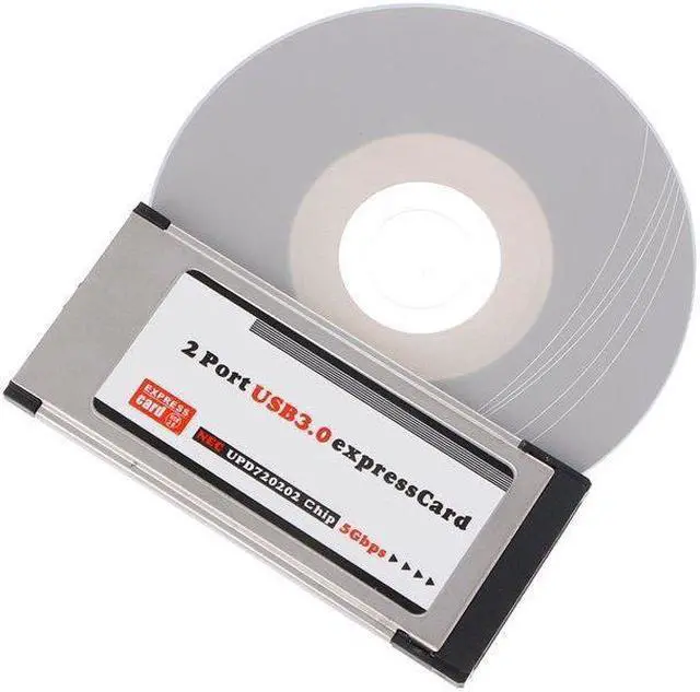 Alt view image 6 of 7 - PCI Express to USB 3.0 Dual 2 Ports PCI-E Express Card Adapter for NEC 34MM Slot ExpressCard Converter 5Gbps PCMCIA Laptop PC