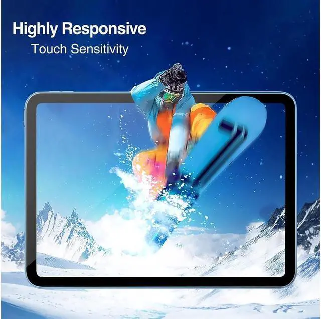 Alt view image 7 of 7 - BONAEVER [2 Pack] Tempered Screen Protector For iPad 10.9 10th Generation 2022 Model A2696 A2757 A2777 Tempered Glass Film Protector Face ID & Apple Pencil & Case Compatible