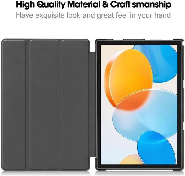 Alt view image 7 of 7 - BONAEVER Case for Tecla Stand M40 / M40 Pro / P20S / P20HD Tri fold Slim Hard Shell Smart Protective Cover with Multi-Angle Stand Universal Stylus Pen