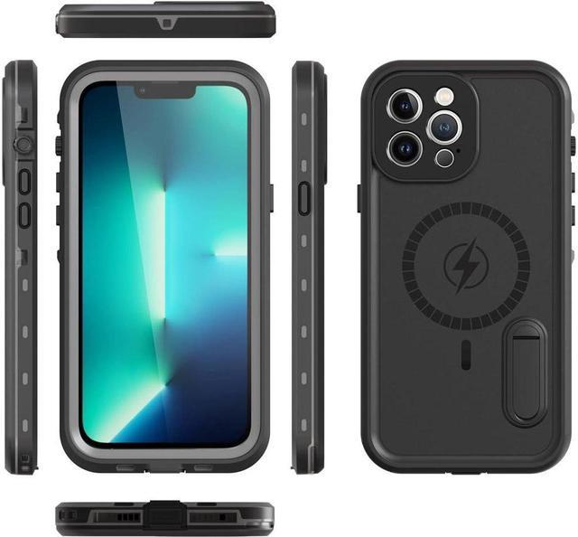 Alt view image 6 of 7 - BONAEVER Waterproof Case for iPhone 13 Pro Max with Mag-Safe Charging Built-in Screen Protector Stand and Magnetic Shockproof for Apple iPhone 13 Pro Max 5G