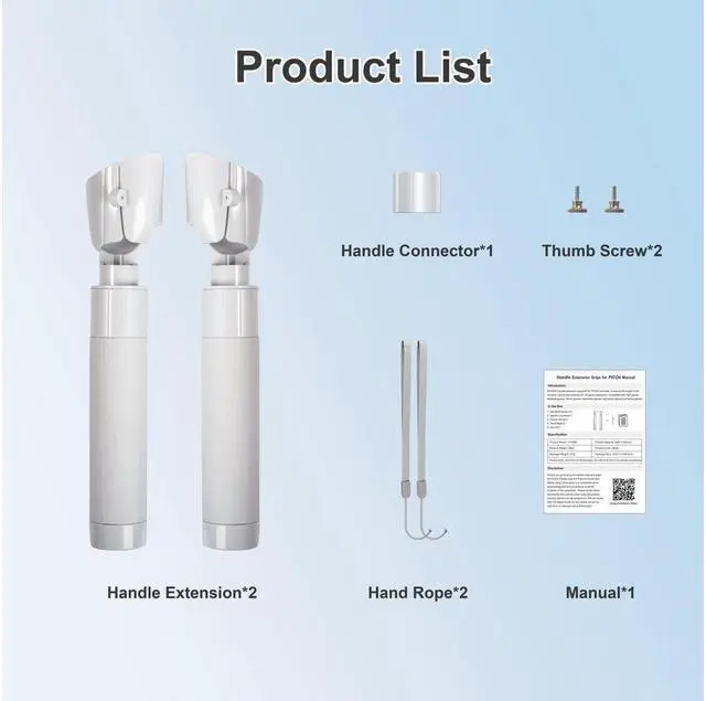 Alt view image 7 of 7 - BONAEVER Extension Grips for PICO 4 Accessories Extension Handle for PICO 4 Controllers Accessory for Beat Saber/Gorilla Tag Long Arms/Golf Club VR Handle Attachments Compatible with Playing VR Games