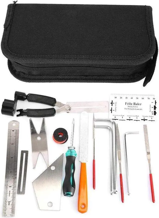 Alt view image 4 of 7 - BONAEVER Guitar Repairing Tools Hex Wrench In Standrument Maintenance Tool Kit Gauge Measuring Accessories Gift for M olins for Ukulele for Craftsmen for Bass