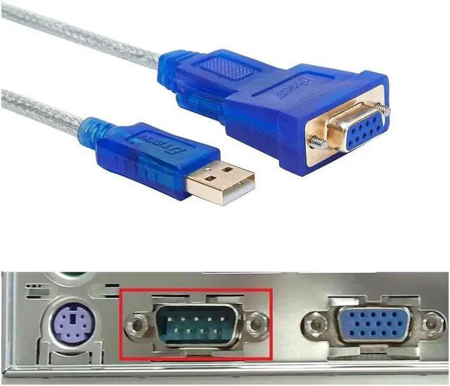 Alt view image 2 of 7 - USB to Serial Adapter 10 ft, USB to RS232 DB9 Female Cable COM Port with FTDI Chipset Supports Windows 11 10 8 7 Mac Linux - 10v Feet