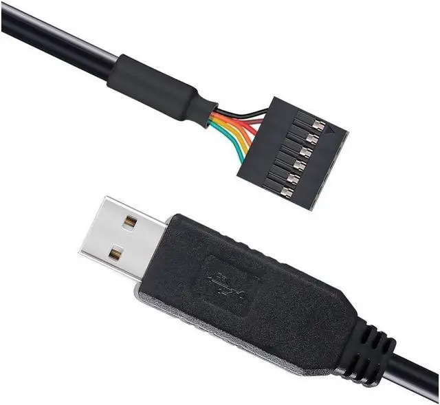Alt view image 3 of 5 - BONAEVER FTDI USB to TTL Serial 3.3V Adapter Cable 6 Pin 0.1 inch Pitch Female Socket Header UART IC FT232RL Chip Windows 11 10 8 7 Linux - 6 feet