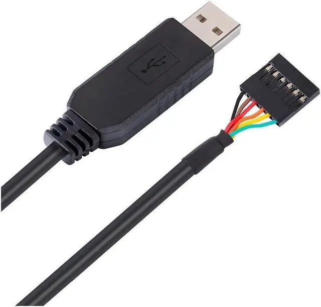 Alt view image 4 of 5 - BONAEVER FTDI USB to TTL Serial 3.3V Adapter Cable 6 Pin 0.1 inch Pitch Female Socket Header UART IC FT232RL Chip Windows 11 10 8 7 Linux - 6 feet