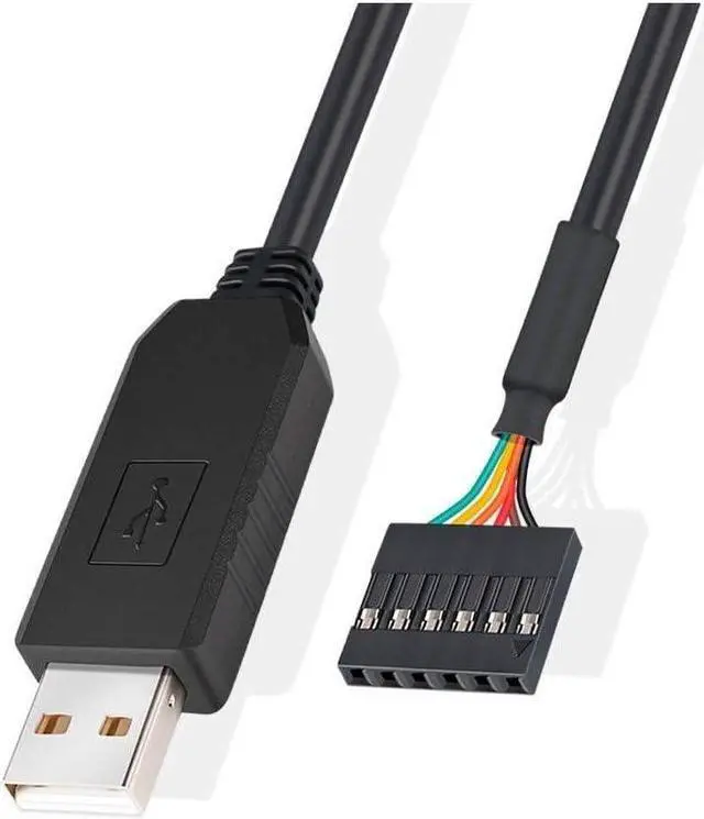 Alt view image 5 of 5 - BONAEVER FTDI USB to TTL Serial 3.3V Adapter Cable 6 Pin 0.1 inch Pitch Female Socket Header UART IC FT232RL Chip Windows 11 10 8 7 Linux - 6 feet