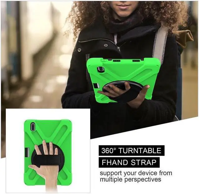 Alt view image 3 of 5 - BONAEVER Huawei MatePad 10.4 inch 2020 2022 Case with Pencil Holder Rotatable Stand and Strap Shoulder Belt Shockproof Protective Cover