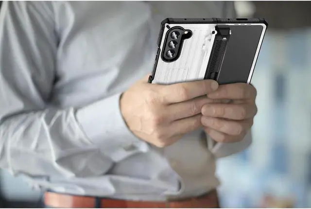 Alt view image 7 of 7 - BONAEVER Case for Samsung Galaxy Z Fold 5 5G 2023 Military-Grade Full-Body Shockproof Phone Cover Rugged Bumper Case with Built-in Screen Protector & Stand and & S Pen Slot