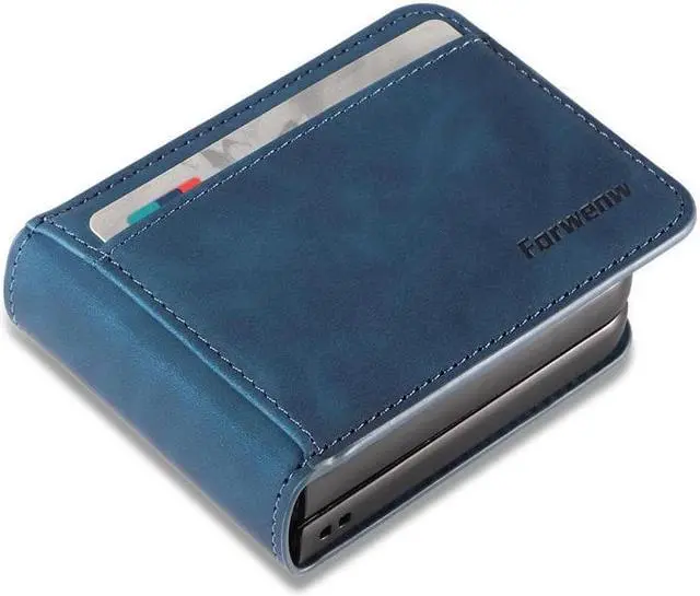 Alt view image 4 of 7 - BONAEVER For Samsung Galaxy Z Flip 5 5G 2023 Case Premium PU Leather Cover with Card Holder Magnetic Shockproof Phone Cover Flip Wallet Case