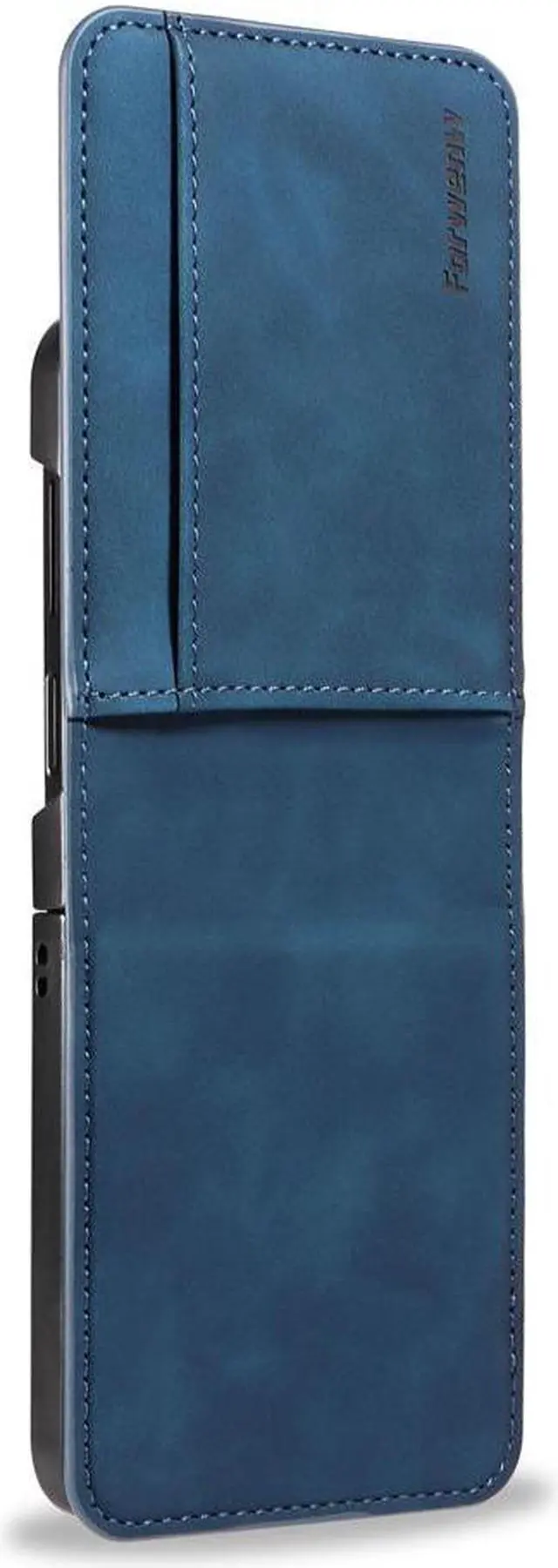 Main image of BONAEVER For Samsung Galaxy Z Flip 5 5G 2023 Case Premium PU Leather Cover with Card Holder Magnetic Shockproof Phone Cover Flip Wallet Case