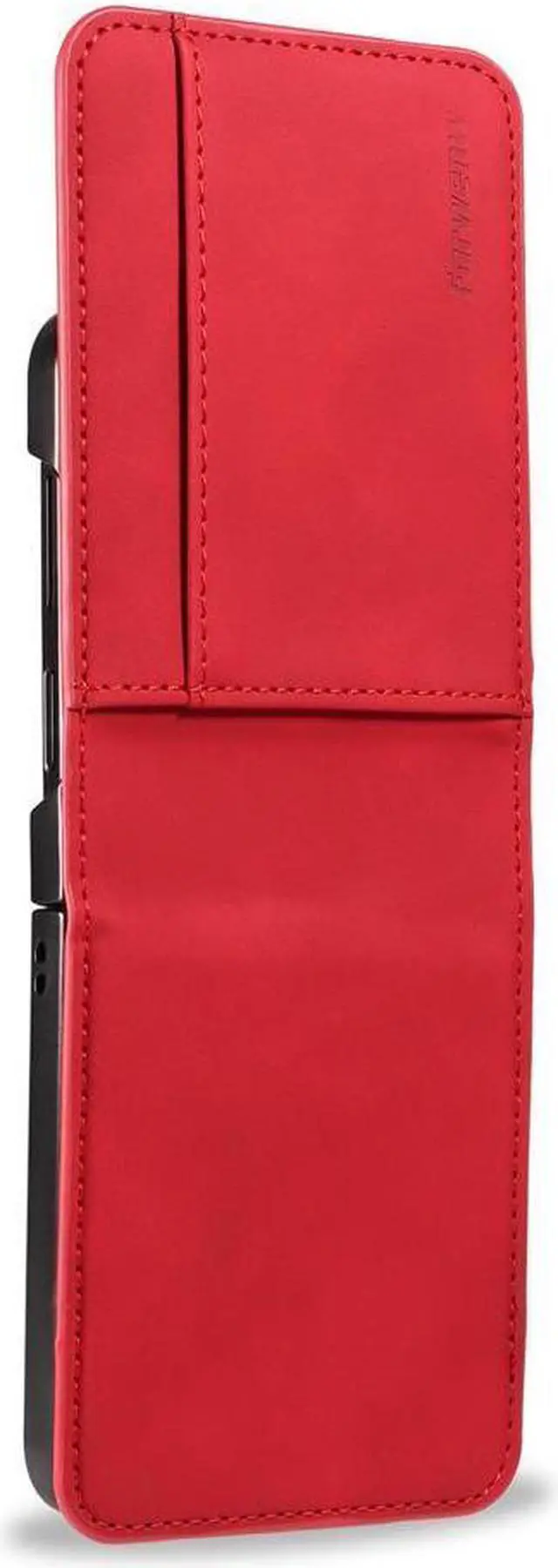 Main image of BONAEVER For Samsung Galaxy Z Flip 5 5G 2023 Case Premium PU Leather Cover with Card Holder Magnetic Shockproof Phone Cover Flip Wallet Case