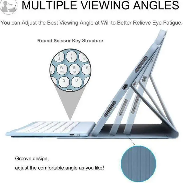 Alt view image 4 of 7 - BONAEVER Touchpad Keyboard Case for Samsung Galaxy Tab S10 Ultra 2024/ S9 Ultra 2023/ S8 Ultra 2022 14.6 Inch, Slim Leather Cover with Detachable Keyboard / Trackpad / Pencil Holder