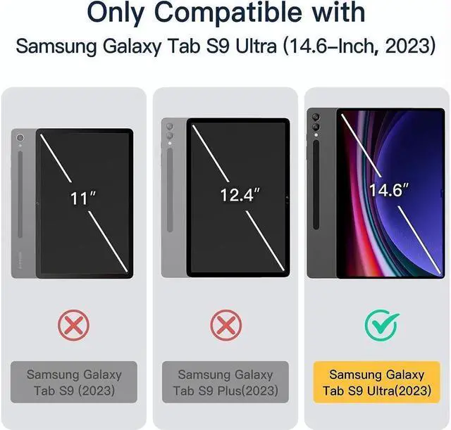 Alt view image 2 of 7 - BONAEVER Bluetooth Touchpad Keyboard Case for Samsung Galaxy Tab S10 Ultra 2024 / S9 Ultra 2023 / Galaxy S8 Ultra 14 7 Colors Backlight Wireless Trackpad Keyboard & Slim PU Stand Cover with Pen Holder