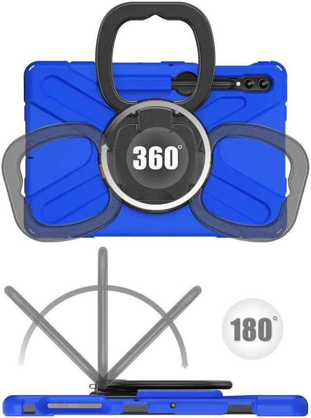 Alt view image 2 of 7 - BONAEVER Case for Samsung Galaxy Tab S10 Plus 2024 / S9 Plus 2023 / S9 FE Plus / S8 Plus 2022 / S7 FE 2021 / S7 Plus 2020 12.4 inch Protective Shockproof Cover with Rotating Stand and /Shoulder Strap