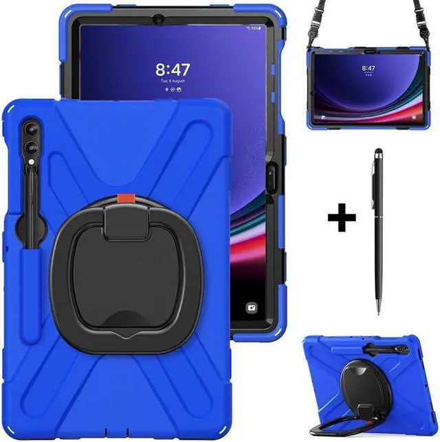 Main image of BONAEVER Case for Samsung Galaxy Tab S10 Plus 2024 / S9 Plus 2023 / S9 FE Plus / S8 Plus 2022 / S7 FE 2021 / S7 Plus 2020 12.4 inch Protective Shockproof Cover with Rotating Stand and /Shoulder Strap