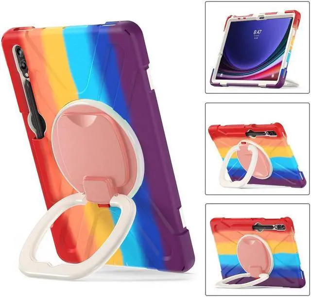 Alt view image 2 of 7 - BONAEVER Case for Samsung Galaxy Tab S10 Plus 2024 / S9 Plus 2023 / S9 FE Plus / S8 Plus 2022 / S7 FE 2021 / S7 Plus 2020 12.4 inch Protective Shockproof Cover with Rotating Stand and /Shoulder Strap