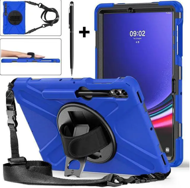 Main image of BONAEVER Protective Case for Samsung Galaxy Tab S10 Plus 2024/S9 Plus 2023/S9 FE Plus 2023/S8 Plus 2022/S7 FE 2021/S7 Plus 2020 12.4" Shockproof Cover with Rotating Stand and /Shoulder Strap