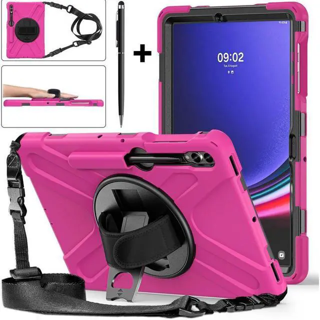Main image of BONAEVER Protective Case for Samsung Galaxy Tab S10 Plus 2024/S9 Plus 2023/S9 FE Plus 2023/S8 Plus 2022/S7 FE 2021/S7 Plus 2020 12.4 inch Shockproof Cover with Rotating Stand and /Shoulder Strap