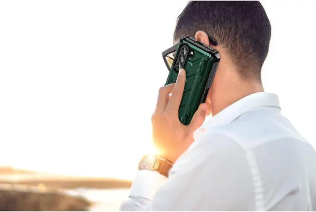 Alt view image 7 of 7 - BONAEVER For Samsung Galaxy Z Fold 5 Case with S Pen Holder Built-in Stand and & Screen Protector 360° Full-Body & Hinge Protection Rugged Phone Cover for Galaxy Z Fold 5 2023