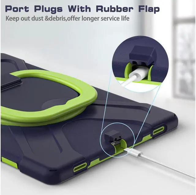 Alt view image 4 of 7 - BONAEVER For Samsung Galaxy Tab S10 Ultra 2024 / S9 Ultra 2023 / S8 Ultra 14.6 2022 Case Shockproof Protective Case for Galaxy Tab S8 Ultra 14.6" 2022 with Stand andandle Hand Strap & Shoulder Strap