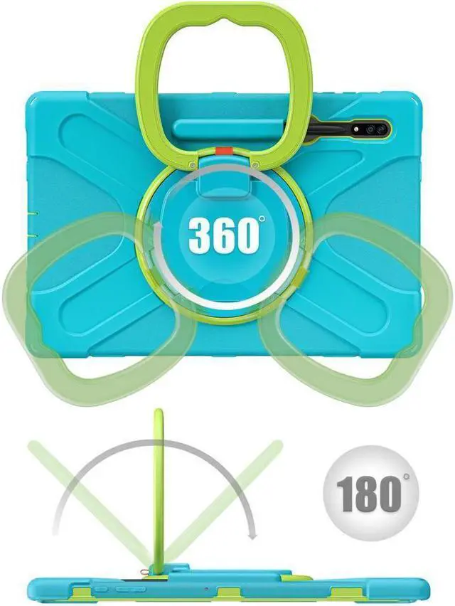 Alt view image 3 of 7 - BONAEVER For Samsung Galaxy Tab S10 Ultra 2024 / S9 Ultra 2023 / S8 Ultra 14.6 2022 Case Shockproof Protective Case for Galaxy Tab S8 Ultra 14.6" 2022 with Stand andandle Hand Strap & Shoulder Strap