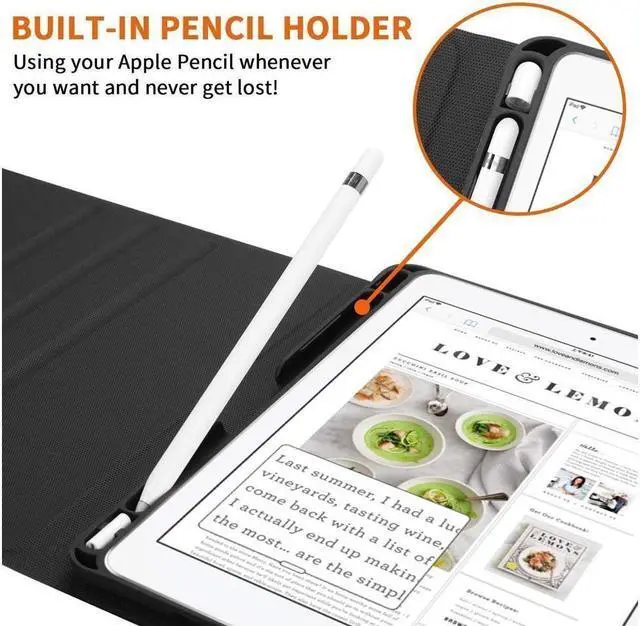 Alt view image 5 of 7 - BONAEVER Wireless Keyboard Case for iPad Pro 12.9 inch 2022 2021 2020 2018 6th / 5th / 4th / 3th Generation Slim Protective Cover with Keyboard Pencil Holder