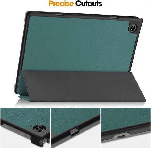 Alt view image 6 of 7 - BONAEVER Case for Tecla Stand M40 / M40 Pro / P20S / P20HD Tri fold Slim Hard Shell Smart Protective Cover with Multi-Angle Stand Universal Stylus Pen