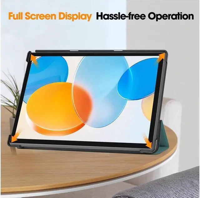 Alt view image 5 of 7 - BONAEVER Case for Tecla Stand M40 / M40 Pro / P20S / P20HD Tri fold Slim Hard Shell Smart Protective Cover with Multi-Angle Stand Universal Stylus Pen