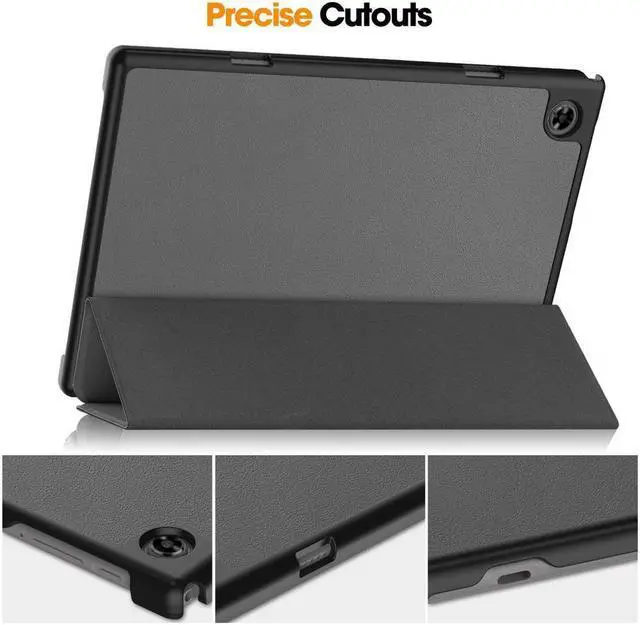 Alt view image 4 of 7 - BONAEVER Case for Tecla Stand M40 / M40 Pro / P20S / P20HD Tri fold Slim Hard Shell Smart Protective Cover with Multi-Angle Stand Universal Stylus Pen