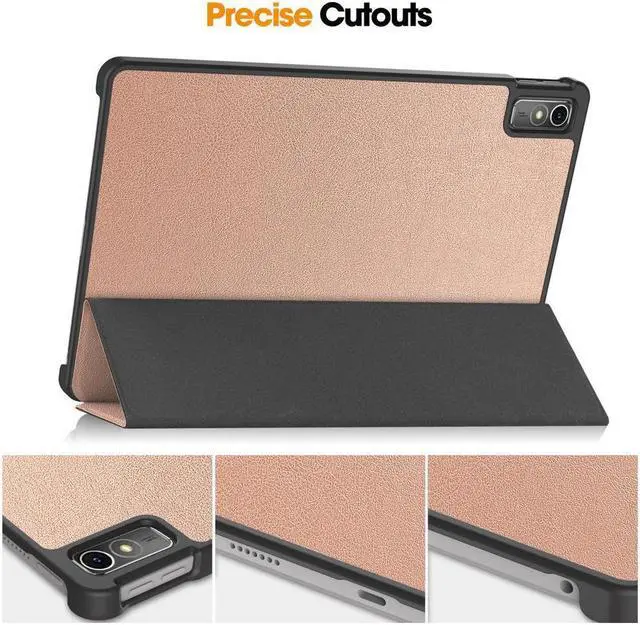 Alt view image 4 of 7 - BONAEVER Case for Lenovo Tab M10 5G 10.6 Inch 2023 TB-360ZU TB-360XU Tri fold Slim Hard Shell Smart Protective Cover with Multi-Angle Stand Universal Stylus Pen