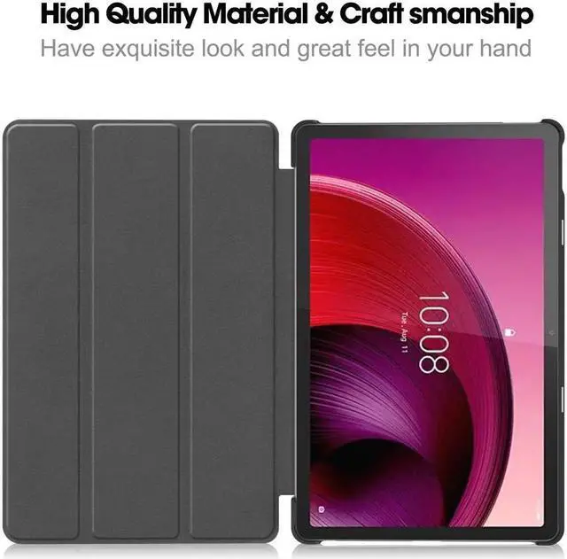Alt view image 7 of 7 - BONAEVER Case for Lenovo Tab M10 5G 10.6 Inch 2023 TB-360ZU TB-360XU Tri fold Slim Hard Shell Smart Protective Cover with Multi-Angle Stand Universal Stylus Pen