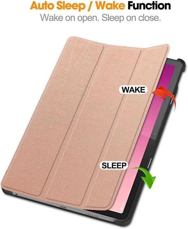Alt view image 2 of 7 - BONAEVER Case for Lenovo Tab M10 5G 10.6 Inch 2023 TB-360ZU TB-360XU Tri fold Slim Hard Shell Smart Protective Cover with Multi-Angle Stand Universal Stylus Pen