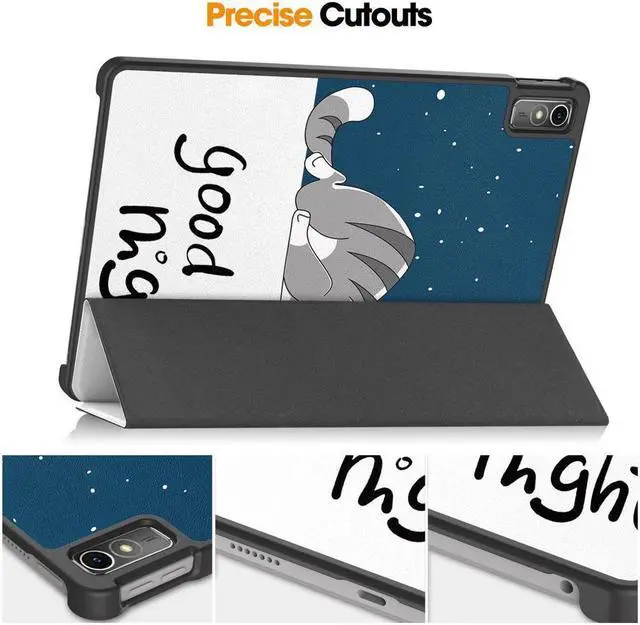 Alt view image 6 of 7 - BONAEVER Case for Lenovo Tab M10 5G 10.6 Inch 2023 TB-360ZU TB-360XU Tri fold Slim Hard Shell Smart Protective Cover with Multi-Angle Stand Universal Stylus Pen