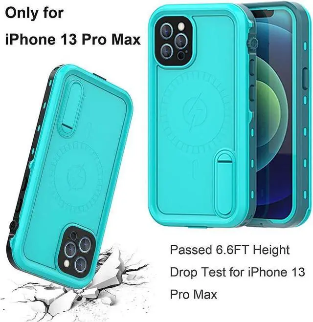Alt view image 4 of 7 - BONAEVER Waterproof Case for iPhone 13 Pro Max with Mag-Safe Charging Built-in Screen Protector Stand and Magnetic Shockproof for Apple iPhone 13 Pro Max 5G