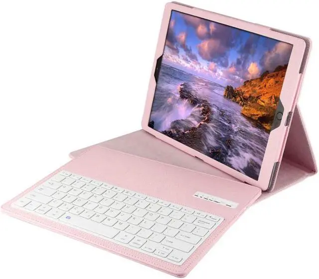Alt view image 6 of 7 - BONAEVER Wireless Bluetooth Keyboard Case for iPad 9.7 inch 2017 2018 6th 5th Gen Air 2/Air iPad Pro 9.7 Slim Shell Protective Stand Cover with Keyboard
