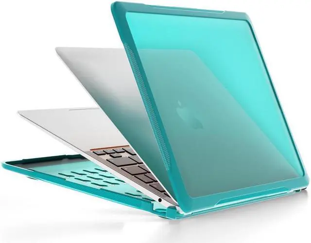 Alt view image 2 of 7 - BONAEVER Compatible with MacBook Air 13 inch Case 2022 2021-2018 Release A2337 M1 A2179 A1932 Retina Display Touch ID Rugged Hard Shell Shockproof Cover with Keyboard Skin