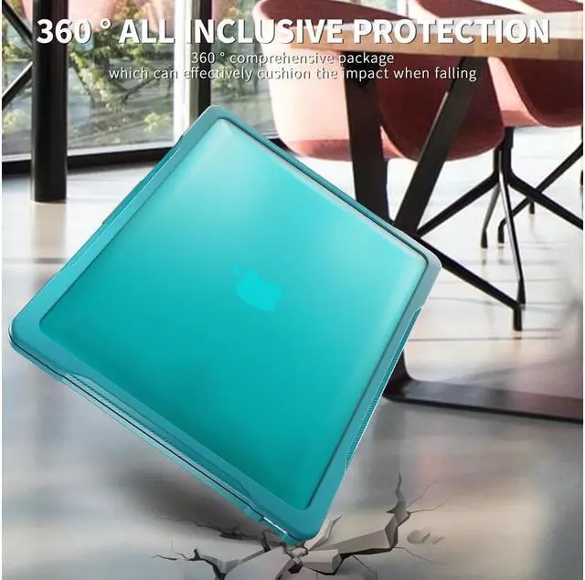 Alt view image 3 of 7 - BONAEVER Compatible with MacBook Air 13 inch Case 2022 2021-2018 Release A2337 M1 A2179 A1932 Retina Display Touch ID Rugged Hard Shell Shockproof Cover with Keyboard Skin