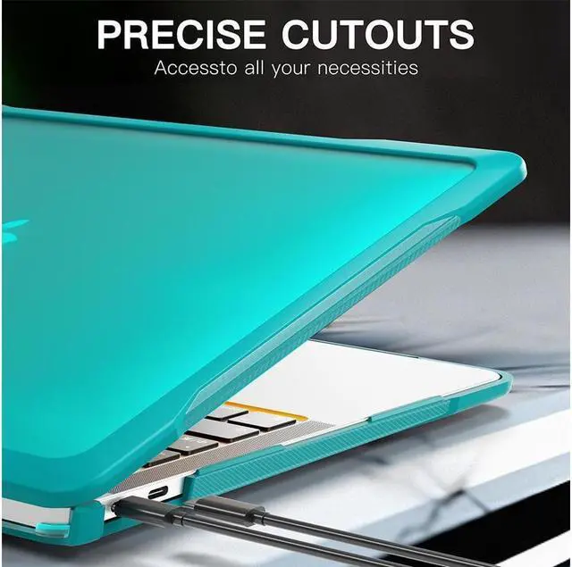 Alt view image 4 of 7 - BONAEVER Compatible with MacBook Air 13 inch Case 2022 2021-2018 Release A2337 M1 A2179 A1932 Retina Display Touch ID Rugged Hard Shell Shockproof Cover with Keyboard Skin
