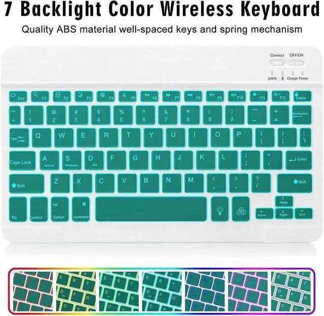 Alt view image 7 of 7 - BONAEVER Keyboard Case for iPad Air 11 Inch M3 M2 2025 2024 iPad Pro 11 Inch 2022 2021 2020 2018 iPad Air 5th 4th Gen 10.9 Wireless Backlit Magnetic Keyboard Built-in Pencil Holder Smart Cover