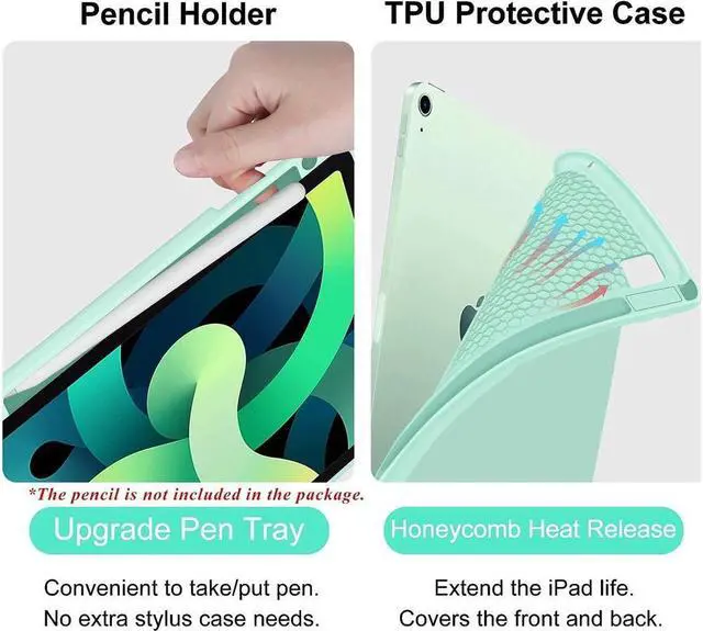 Alt view image 4 of 7 - BONAEVER Keyboard Case for iPad Air 11 Inch M3 M2 2025 2024 iPad Pro 11 Inch 2022 2021 2020 2018 iPad Air 5th 4th Gen 10.9 Wireless Backlit Magnetic Keyboard Built-in Pencil Holder Smart Cover