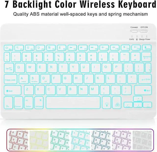 Alt view image 6 of 7 - BONAEVER Keyboard Case for iPad Air 11 Inch M3 M2 2025 2024 iPad Pro 11 Inch 2022 2021 2020 2018 iPad Air 5th 4th Gen 10.9 Wireless Backlit Magnetic Keyboard Built-in Pencil Holder Smart Cover