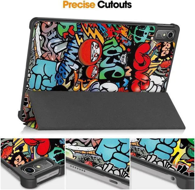 Alt view image 6 of 7 - BONAEVER Case for Lenovo Tab M10 5G 10.6 Inch 2023 TB-360ZU TB-360XU Tri fold Slim Hard Shell Smart Protective Cover with Multi-Angle Stand Universal Stylus Pen