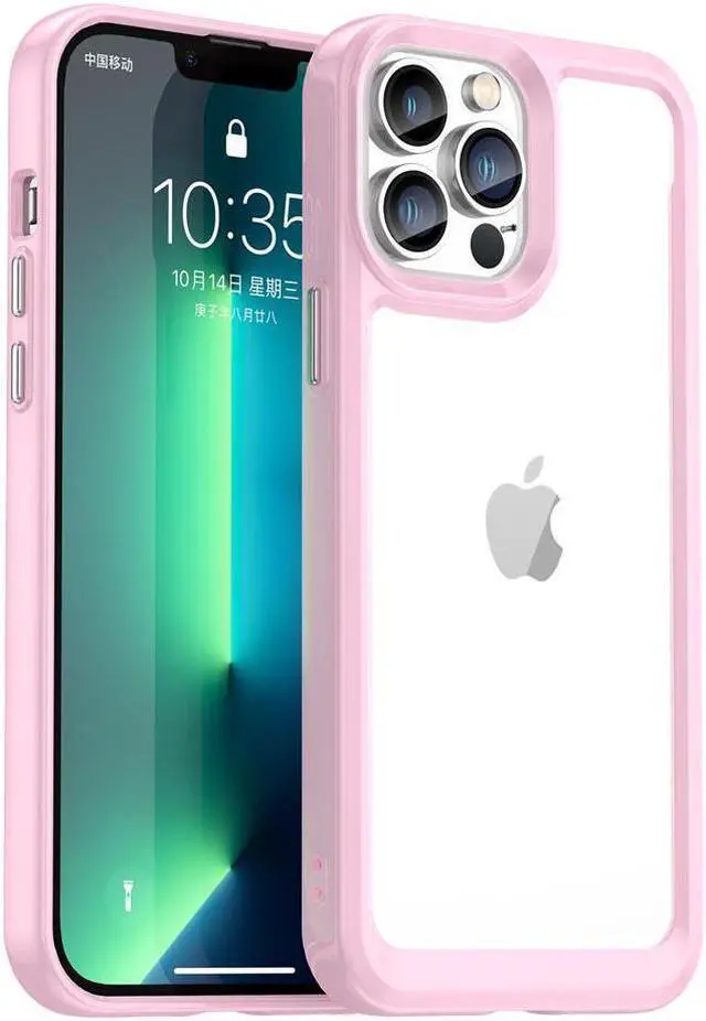 Main image of BONAEVER Case Compatible with iPhone 13 Pro Max 6.7 inch Shockproof Phone Bumper Cover Anti-Scratch Clear Back