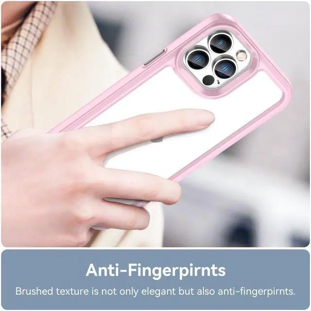 Alt view image 5 of 7 - BONAEVER Case Compatible with iPhone 13 Pro Max 6.7 inch Shockproof Phone Bumper Cover Anti-Scratch Clear Back